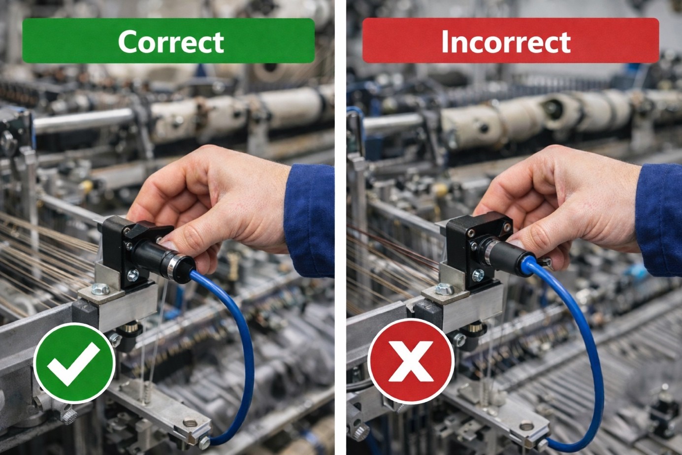 Aeriez precision alignment and orientation verification